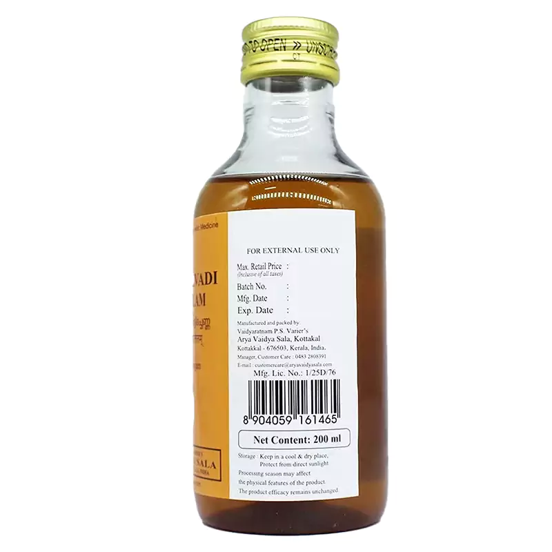 Kottakkal Arya Vaidyasala Asanavilwadi Tailam, 200 ml-3.webp